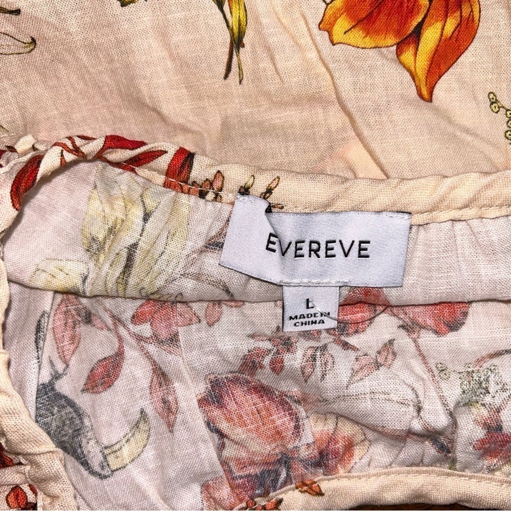 🌟 Evereve Char Floral Flutter Tank NWOT - Size L 🌟 - Picture 7 of 8